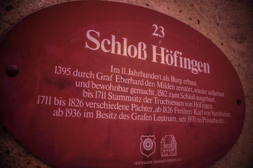 Schlosshotel Hoefingen Leonberg Bagian luar foto